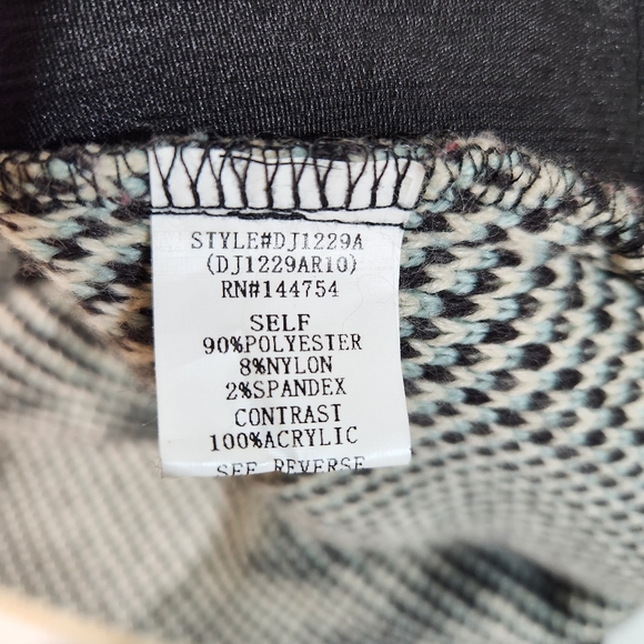 DAVI & DANI Women's Corduroy and Knit Sweater Jacket Aztec Print Shacket (L) - Picture 11 of 13